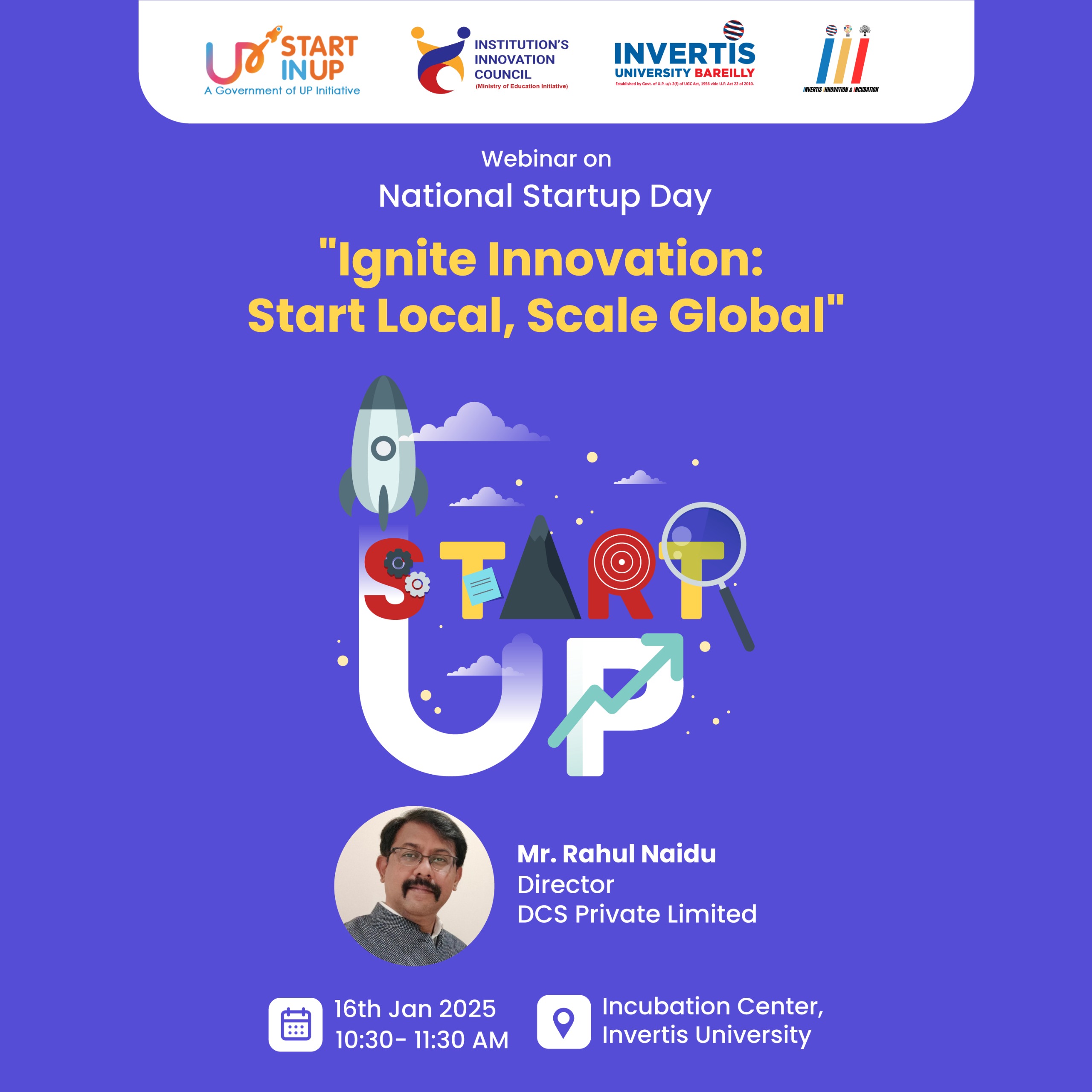 National Startup Day Banner